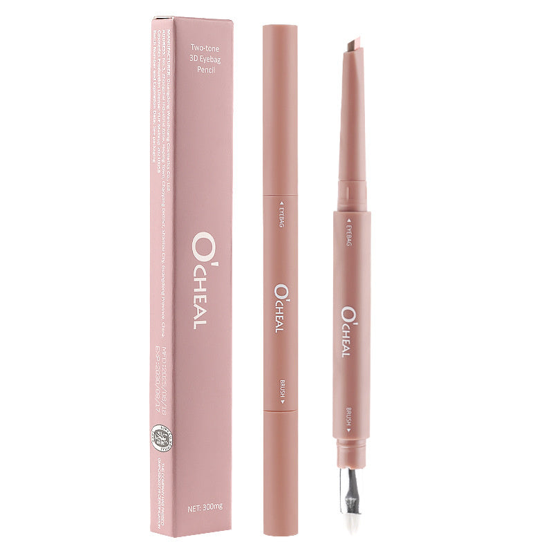 Double Fight Eye Shadow Pen Makeup Natural Three-dimensional Highlight Shadow