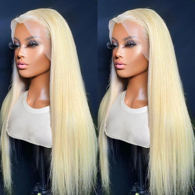Piano Color Long Straight Wig Front Lace Full-head Wig