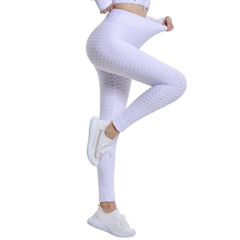 Jacquard High Elastic Sports Gym Pants Women's Fitness