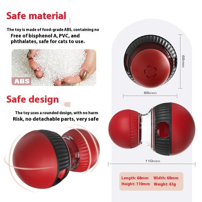 Rotating Funny Cat Sound Food Dropping Ball Toy