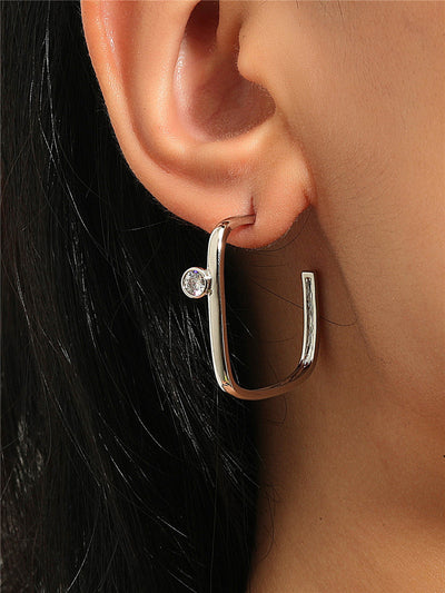 Exaggerated Personality Metal Earrings French Earrings