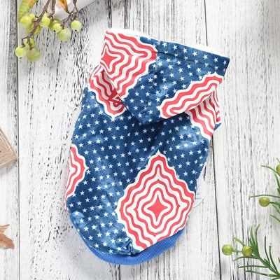 Printed Cotton Two-legged Teddy Bichon Autumn And Winter Pet Clothes