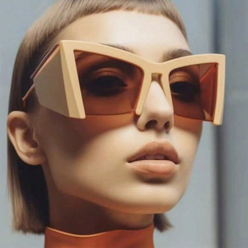Y2g Special-shaped Half-frame Niche Sunglasses