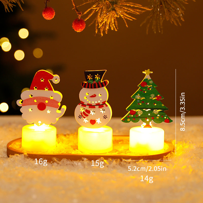 LED Electronic Candle Light Christmas Tree Creative Decoration