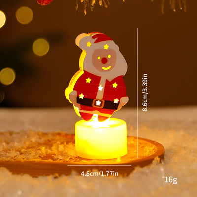 LED Electronic Candle Light Christmas Tree Creative Decoration