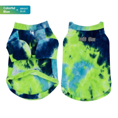 Tie Dye Puppy Clothes Autumn And Winter