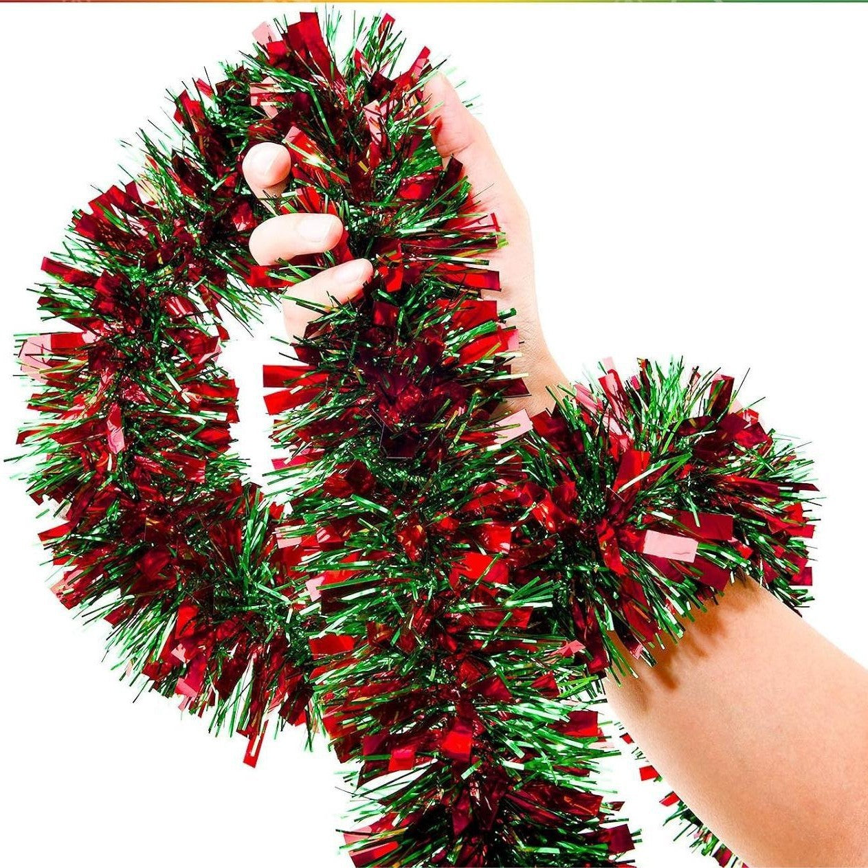 Christmas Golden Red Green Bubble Silk Wool Tops Latte Art