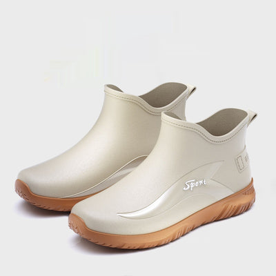 Fashion Non-slip Flat Short Rubber Boots Men
