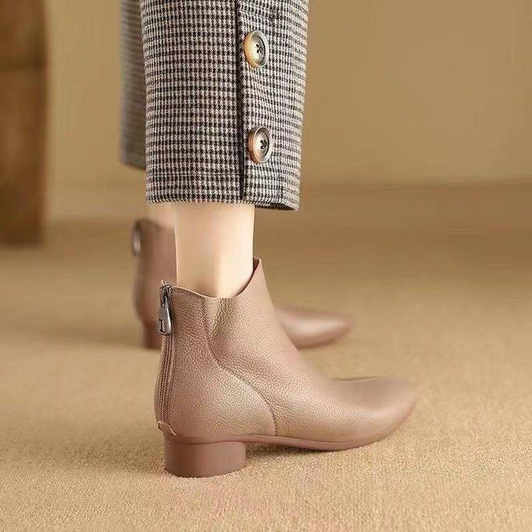 Women's Thick Bottom Vintage Martin Boots Women's Mid-calf Soft Bottom Wholesale