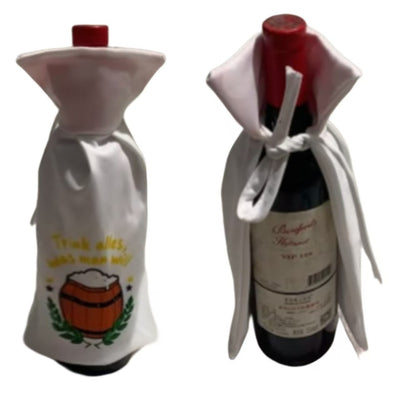 Champagne Cover Christmas Bottle Cape Cloak