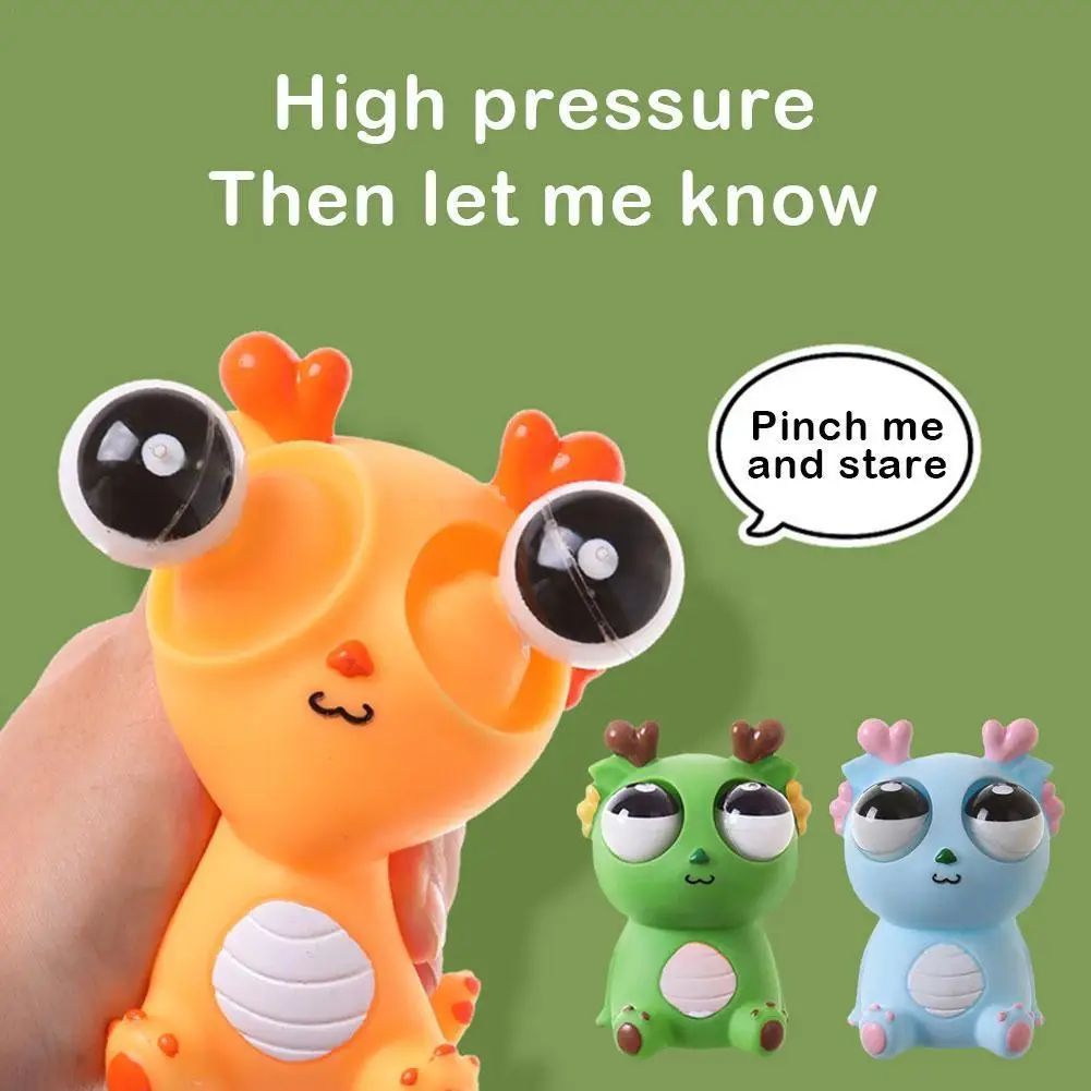 Eyeball Burst Squeeze Toy Eyeball Burst Dragon Cute Staring Dragon Stress Relief Artifact Pinch Toys Kids Stress Relief