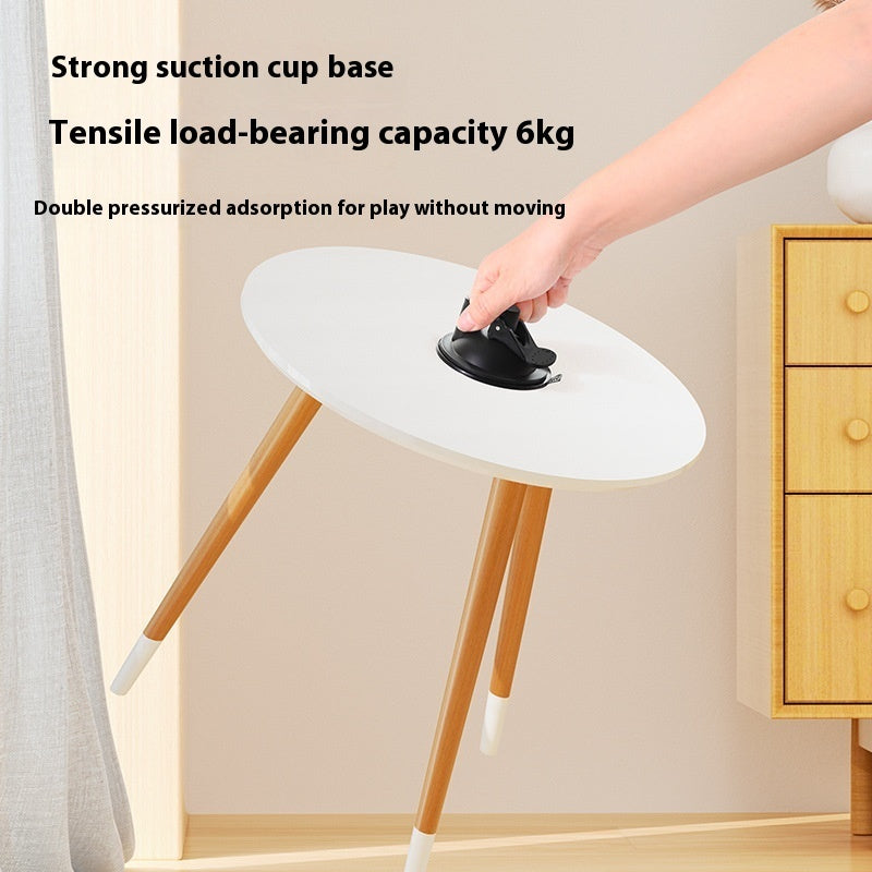 Strongly Fixed Handheld Lengthened Steel Screw Rod With Bell Sucker Cat Teaser